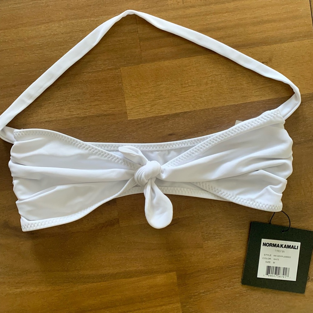 Norma Kamali Front Tie Bikini Top